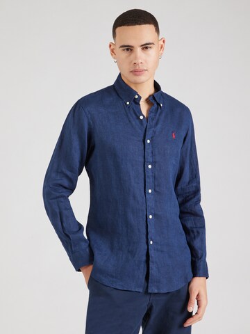 Polo Ralph Lauren Regular fit Button Up Shirt in Blue: front