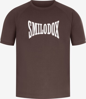 T-Shirt 'Classic Pro' Smilodox en marron : devant