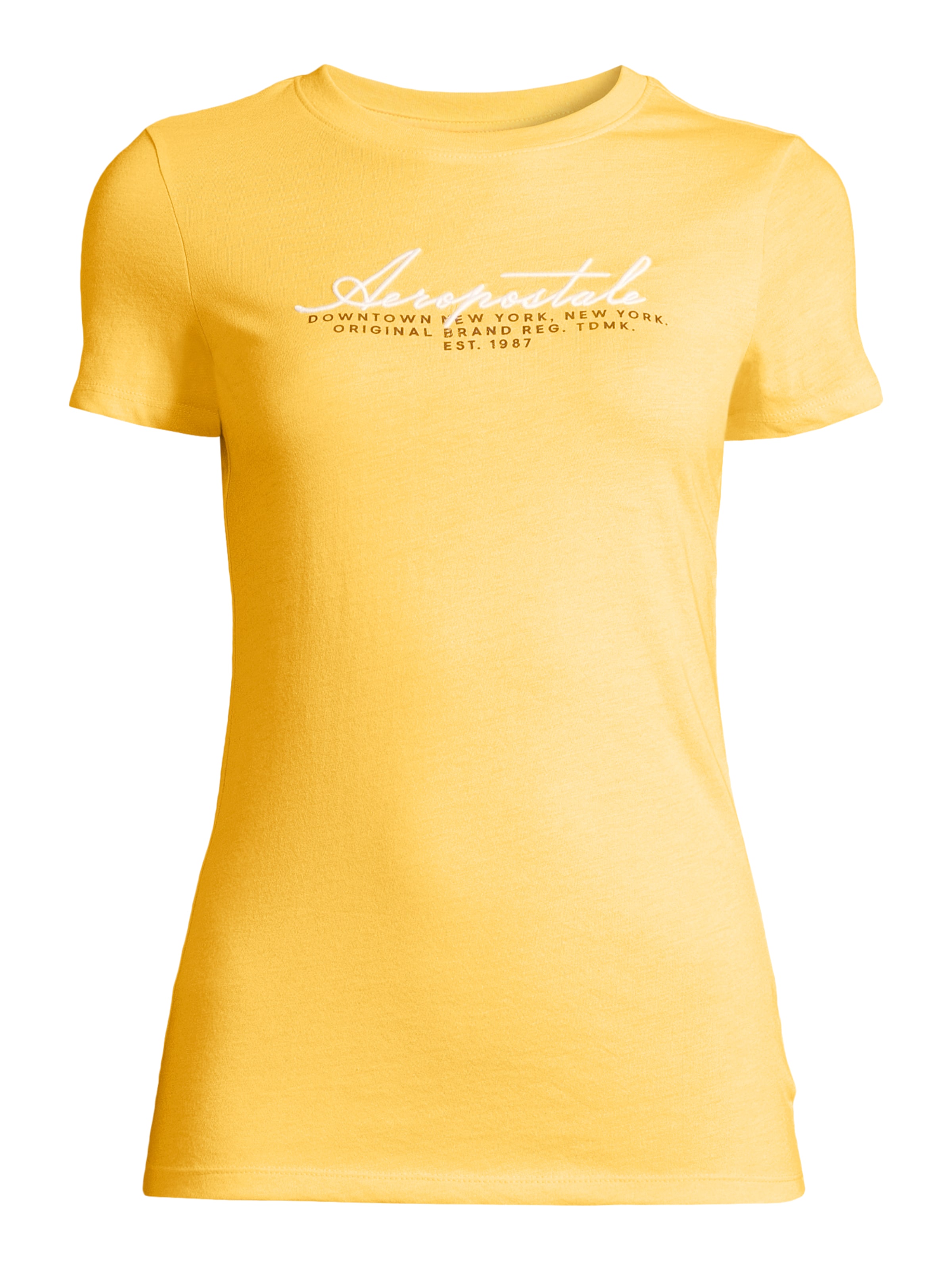 AÉROPOSTALE Shirt 'JULY' in Yellow: front