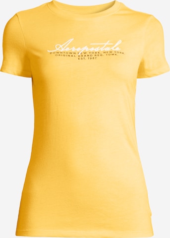 T-shirt 'JULY' AÉROPOSTALE en jaune : devant