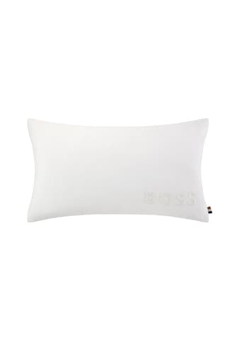 BOSS Home Pillow 'Linobold' in White: front