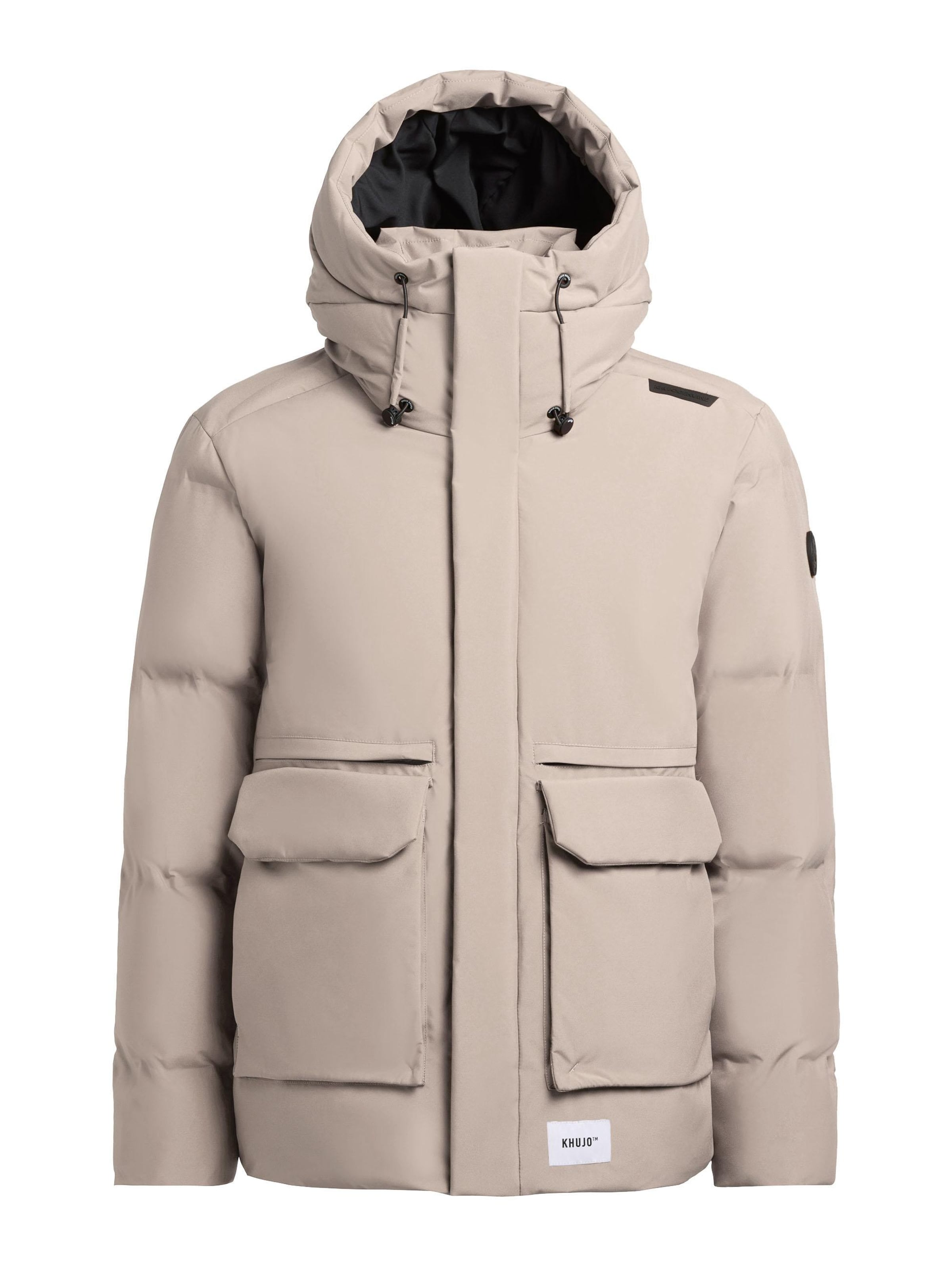 khujo Winter Jacket 'Dave' in Beige: front