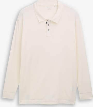 TOM TAILOR Men + Poloshirt in Weiß: Vorderseite