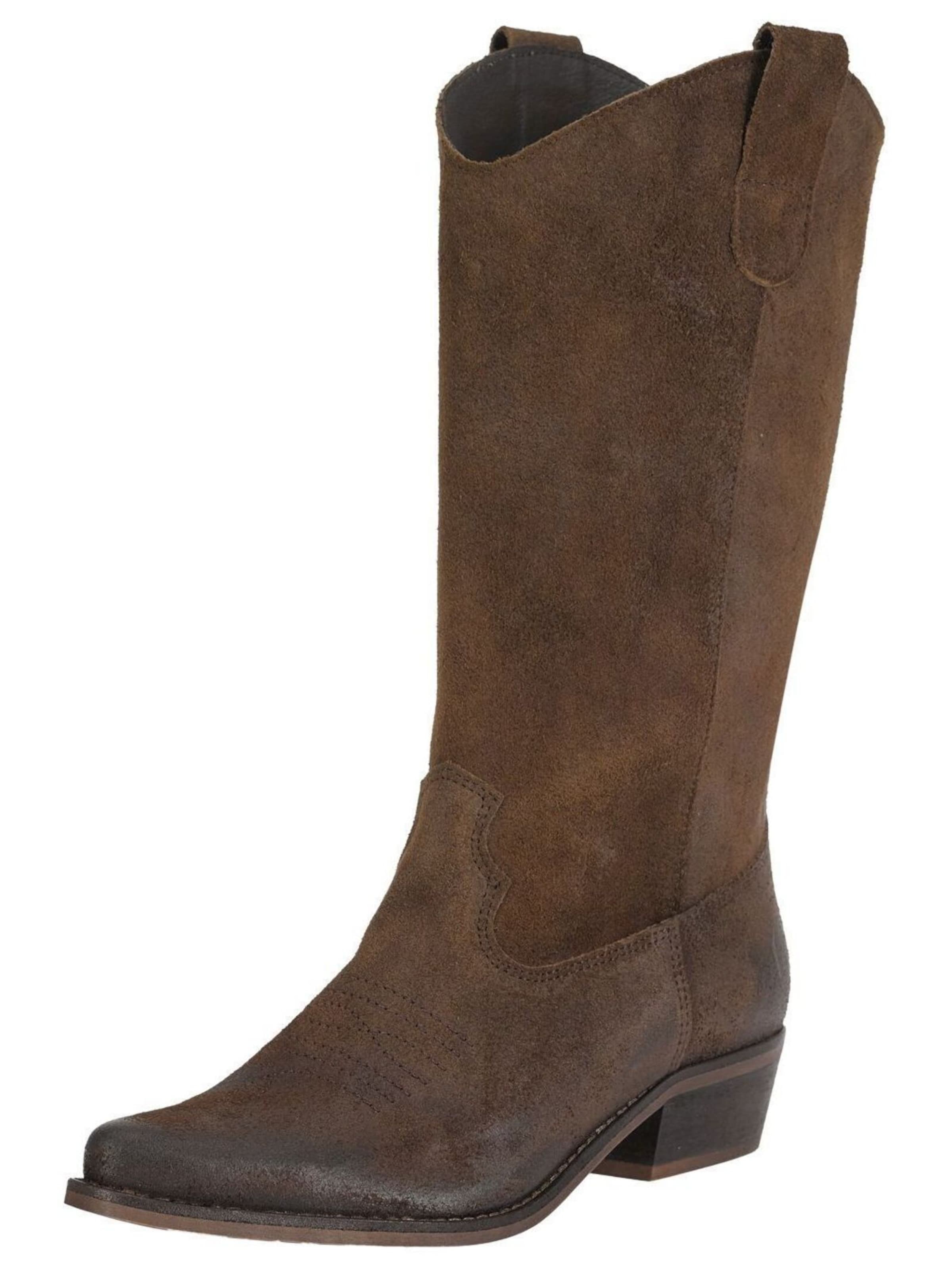 FELMINI Cowboylaarzen in de kleur Donkerbruin, Productweergave