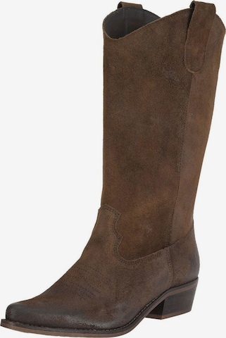 Bottes de cowboy FELMINI en marron : devant