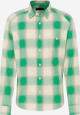 DRYKORN Regular fit Риза 'LAREMTO' в зелено: отпред