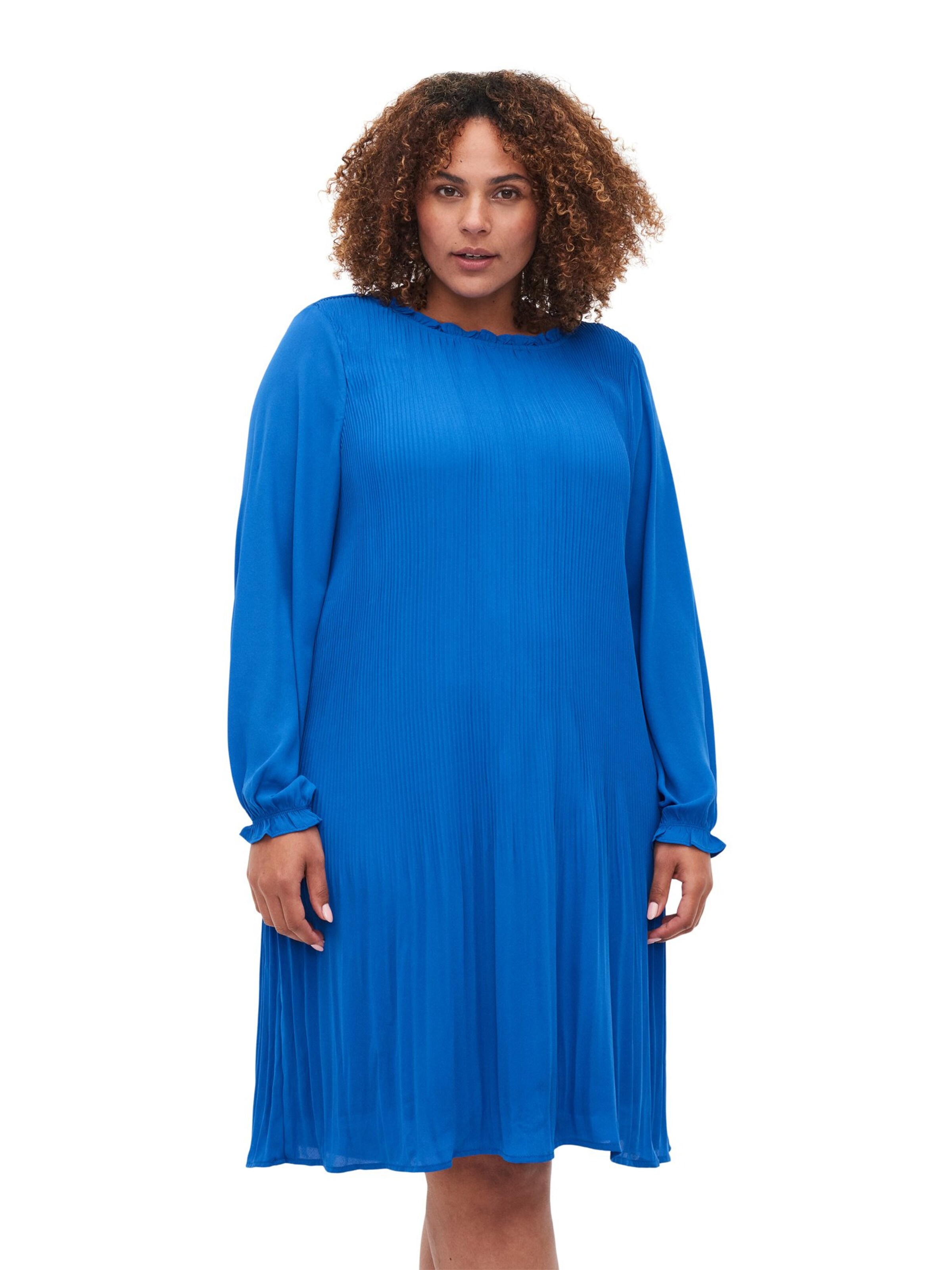 Frauen Große Größen Zizzi Kleid 'Delly' in Blau - IA70099 Frauen Große Größen Zizzi Kleid 'Delly' in Blau - IA70099
