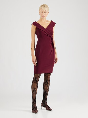 Lauren Ralph Lauren - Vestido de gala 'LEONIDAS' en rojo: frente