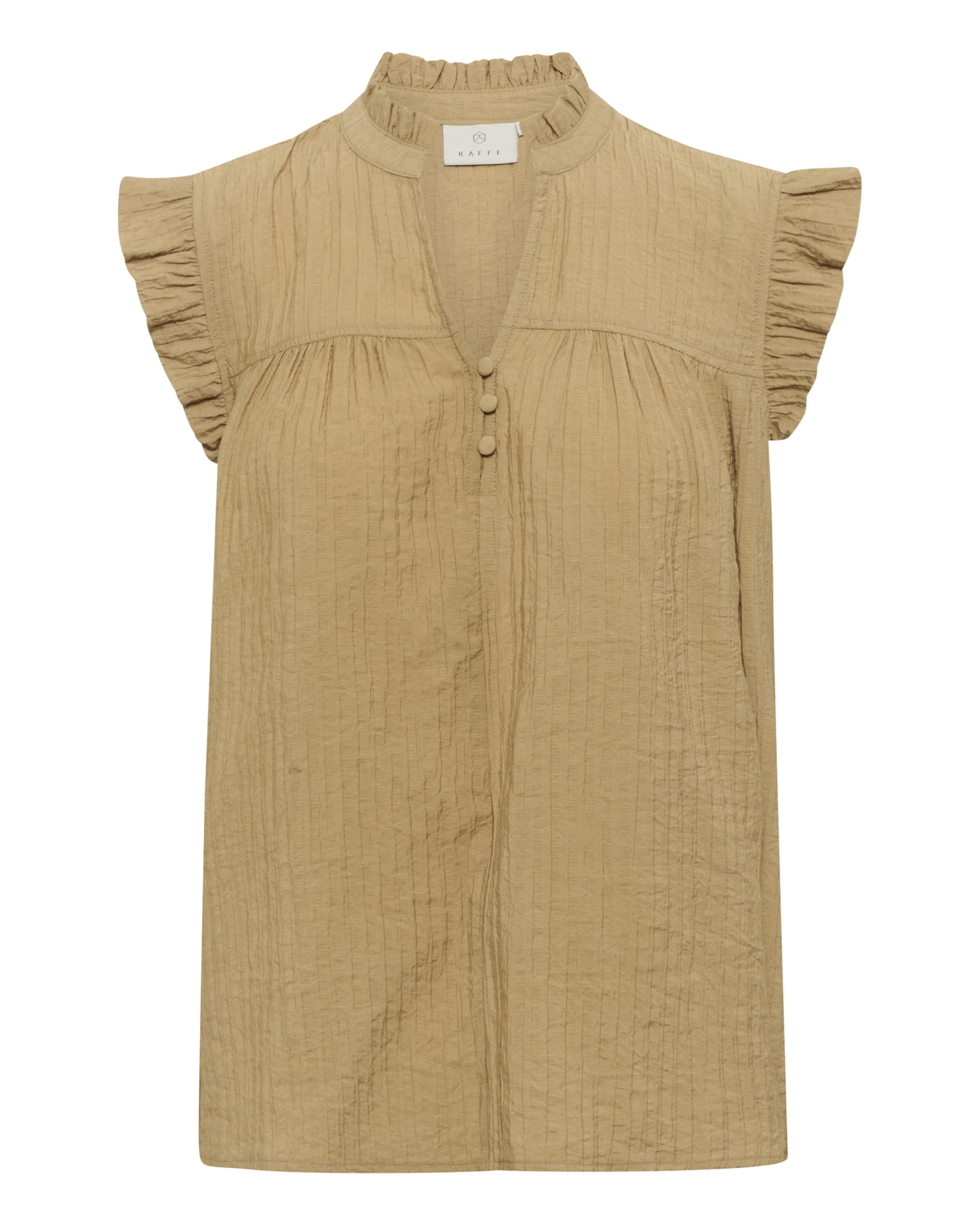 Kaffe Bluse 'Liany Via' in Beige: Vorderseite
