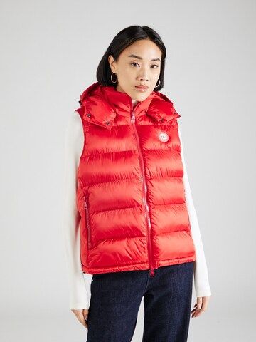 No. 1 Como Bodywarmer 'JUNA' in Rood: voorkant