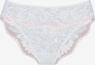 ESOTIQ - Panti 'Slip Kavi, florale Spitze, mit Baumwollzwickel, normale Leibhöhe' en beige: frente