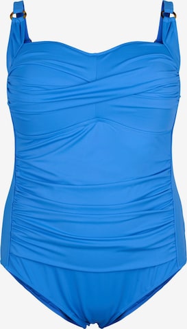 Bustier Maillot de bain 'Casdenia' Swim by Zizzi en bleu : devant