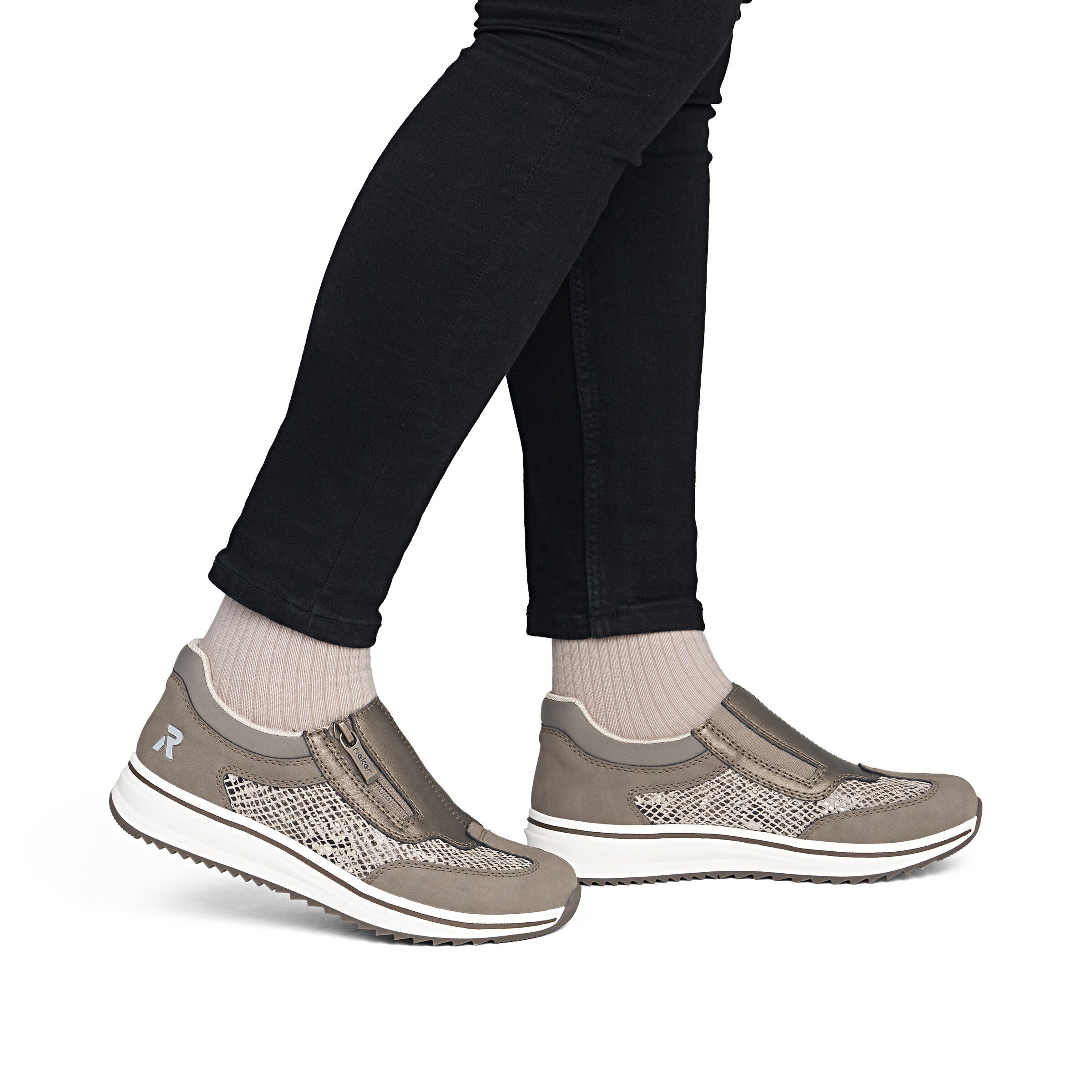 Slip on Rieker en marron