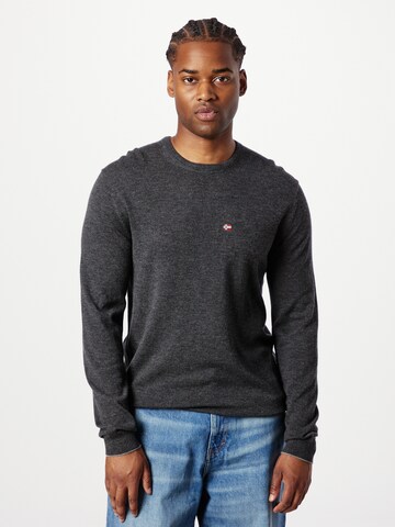 NAPAPIJRI Sweater 'DAMAVAND' in Grey: front