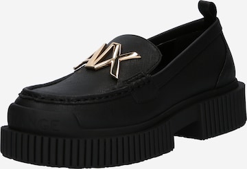 ARMANI EXCHANGE Classic Flats in Black: front