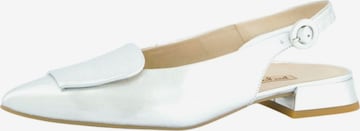 Paul Green Ballerina met riempjes in Zilver: voorkant