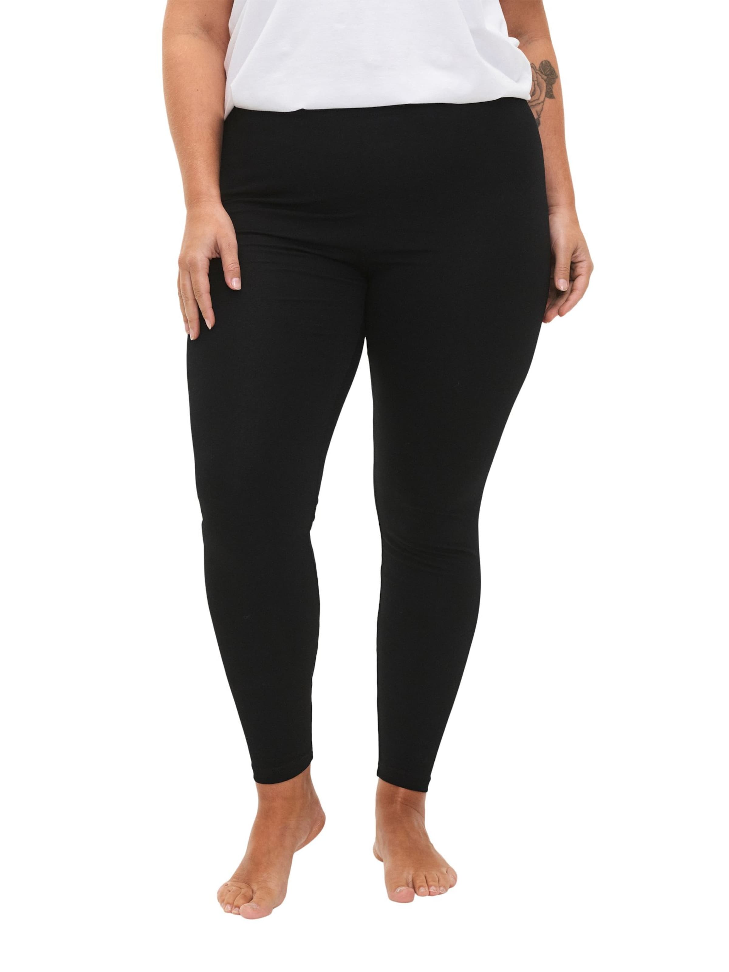 Flash by Zizzi Скинни Леггинсы 'Flea' в Черный