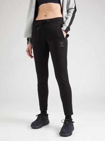 Hummel Slimfit Sportbroek 'Noni 2.0' in Zwart: voorkant