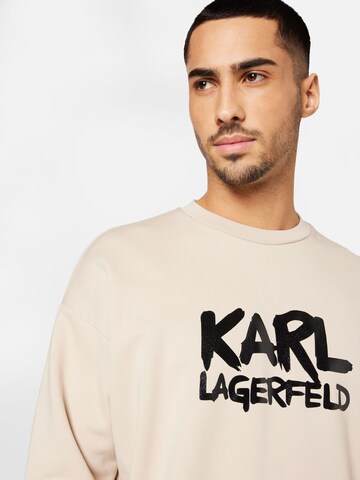 Felpa di Karl Lagerfeld in beige