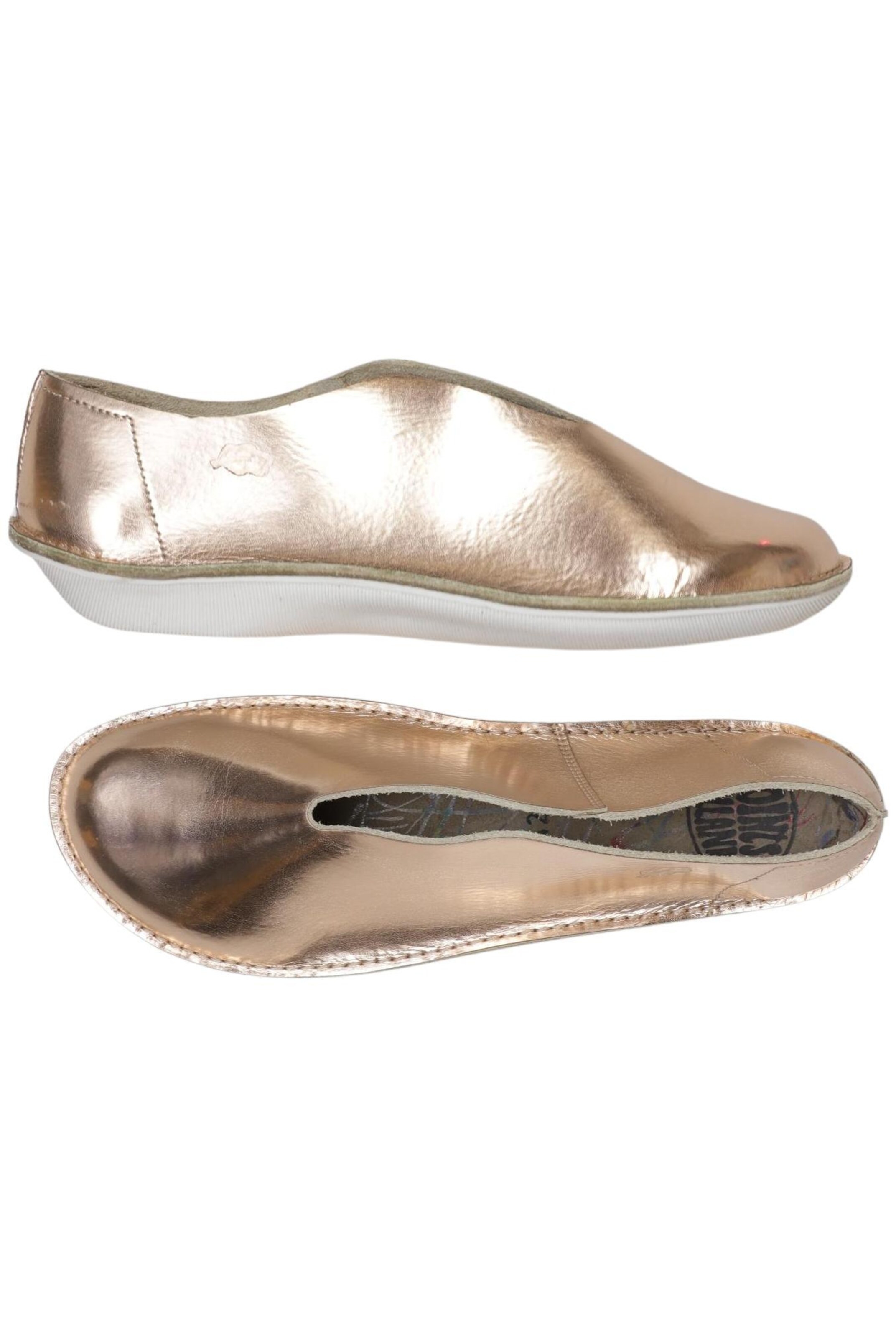 Loints of Holland Flats & Loafers in 42 in Gold: front