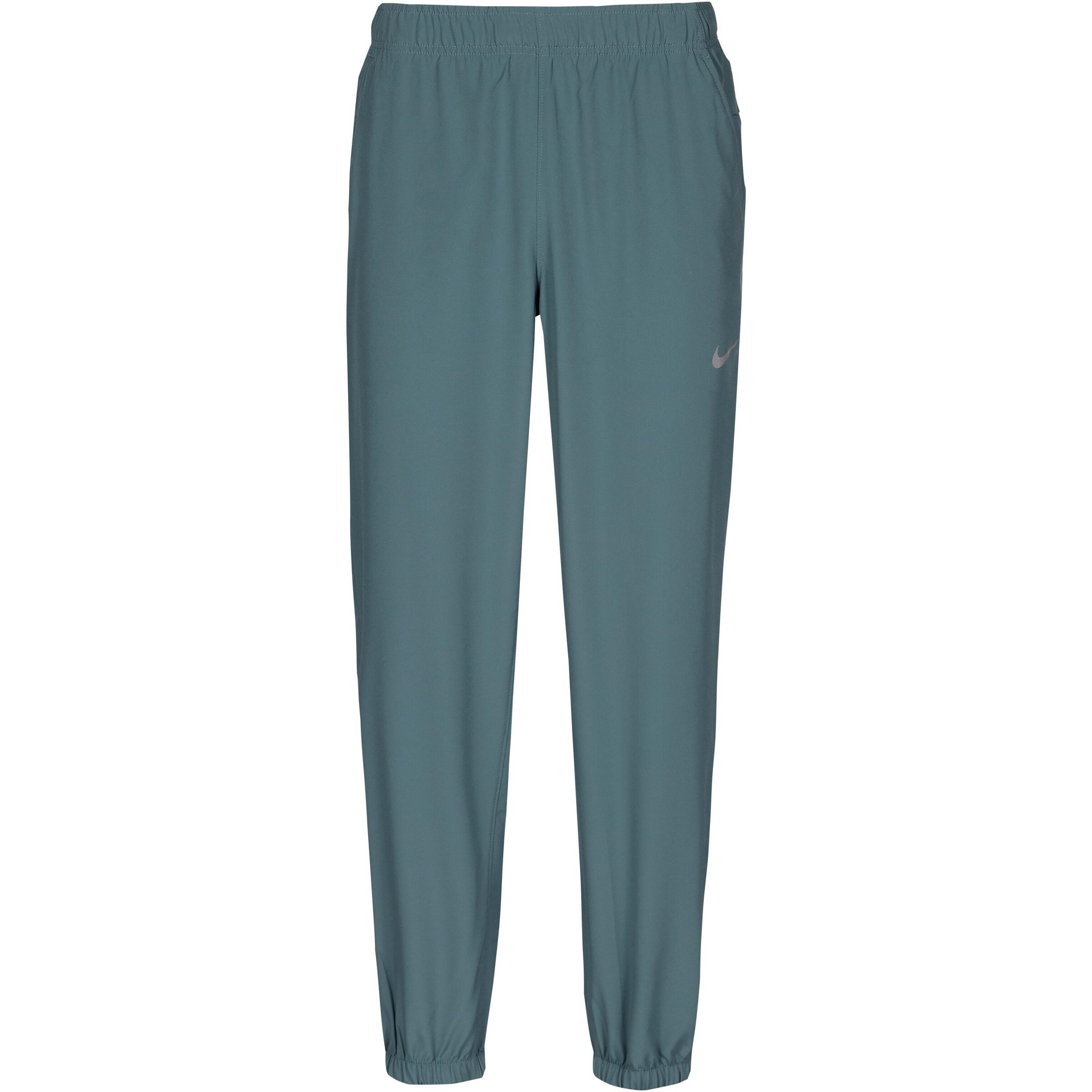 NIKE Workout Pants in Green: front