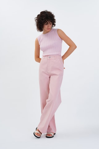 Aligne Wide Leg Jeans in Pink