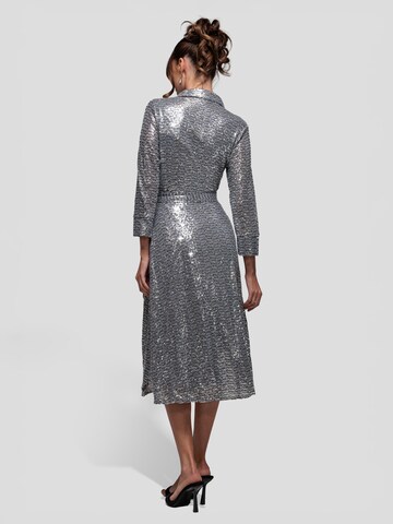 Robe-chemise GODDIVA en argent