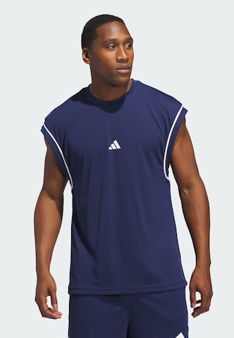 ADIDAS PERFORMANCE - Camiseta funcional 'All-World' en azul: frente
