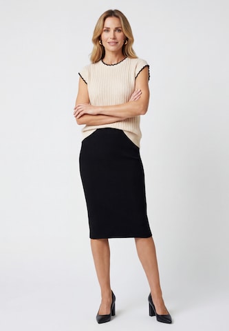 usha BLACK LABEL - Pullover em bege: frente