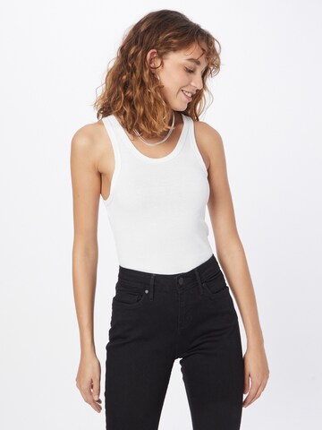 WEEKDAY Top in Grau: Vorderseite