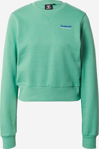 Hummel Sportief sweatshirt 'SHAI' in Groen: voorkant