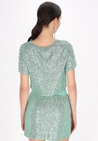 myMo at night Shirt 'Evening' in Groen