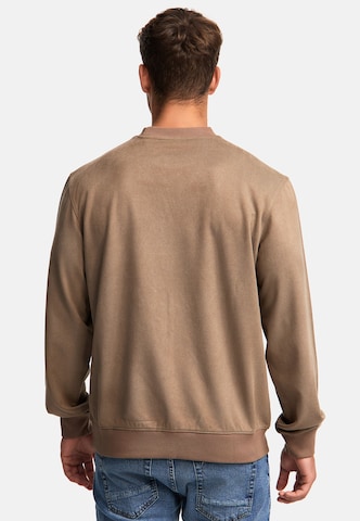 INDICODE JEANS Sweatshirt 'Coleman' in Brown