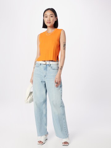 FRAME Wide Leg Jeans i blå