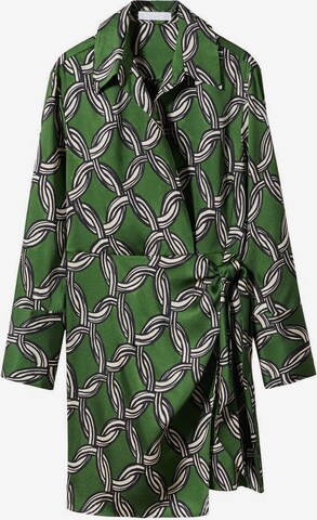 MANGO Sukienka 'cadena' w kolorze zielony: przód