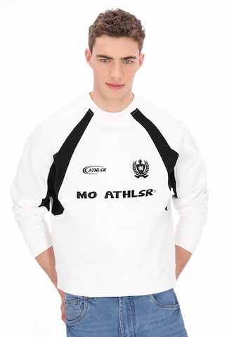 Mo ATHLSR Sweatshirt in White: front