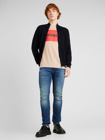 HUGO T-shirt 'Dulive222' i beige