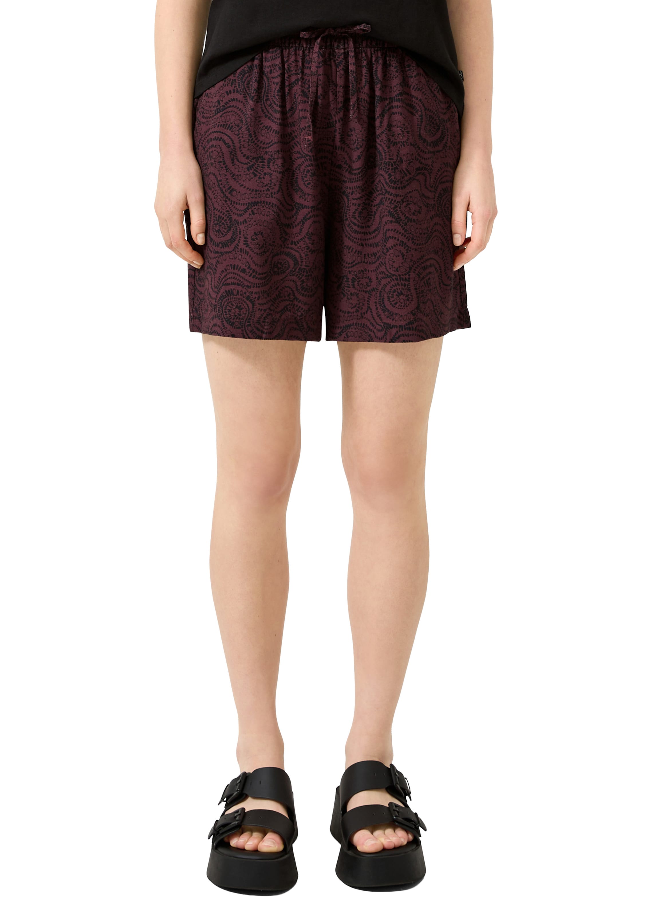 QS Regular Broek in Lila: voorkant