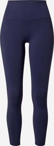 Skinny Pantalon de sport SKECHERS en bleu : devant