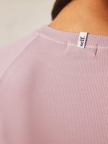 T-shirt self. en violet