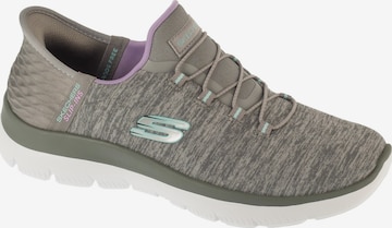SKECHERS Slip-on 'Skechers Slip-Ins Summits - Dazzling Haze' in Grijs: voorkant