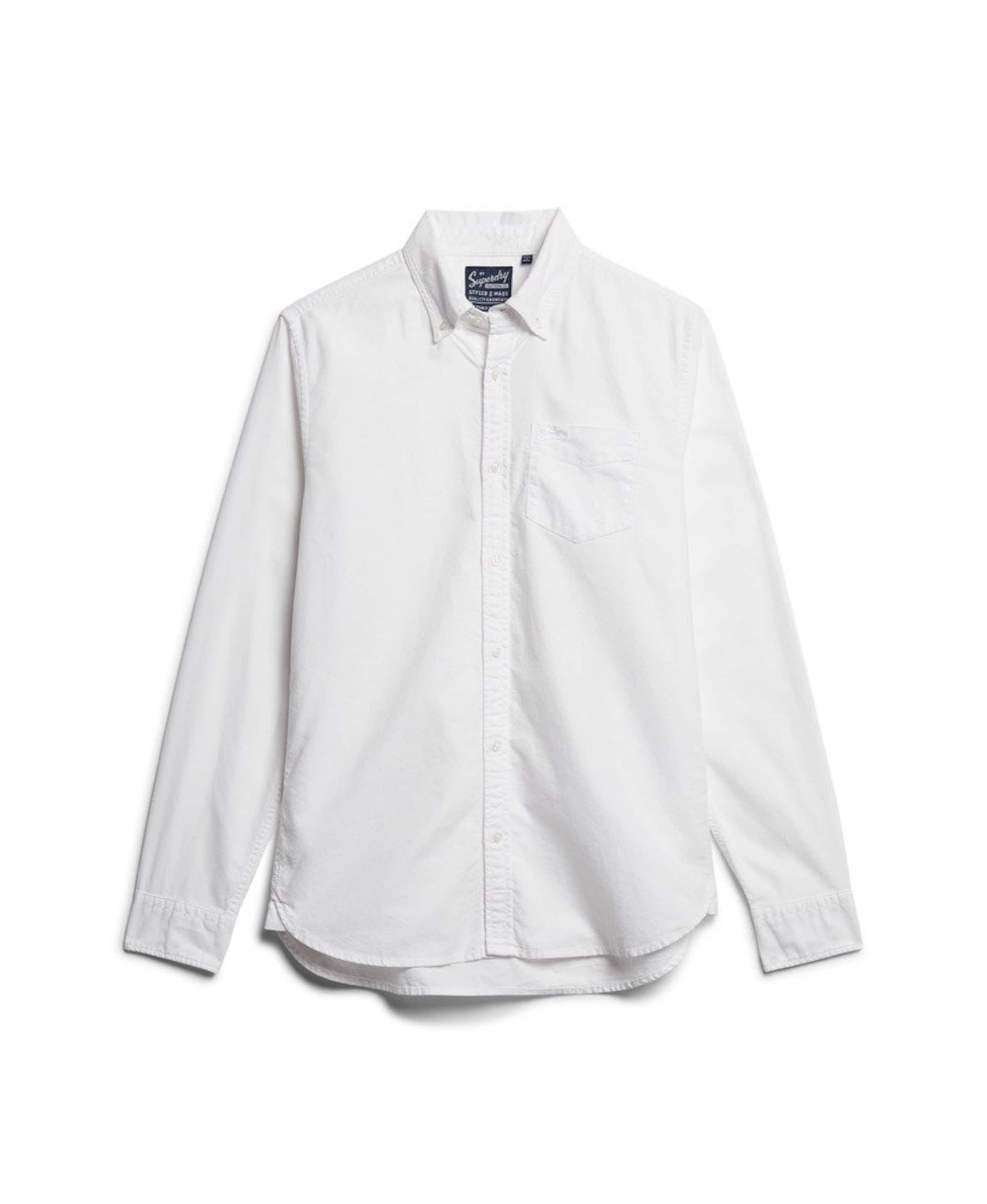 Chemise Superdry en blanc : devant