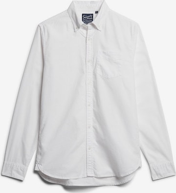Chemise Superdry en blanc : devant