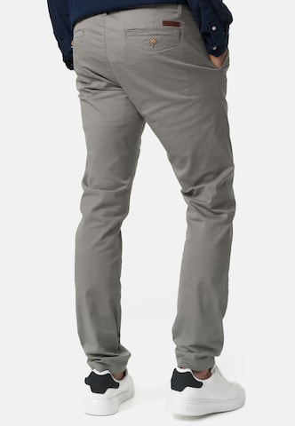 INDICODE JEANS Regular Chino Pants 'Cherry' in Grey