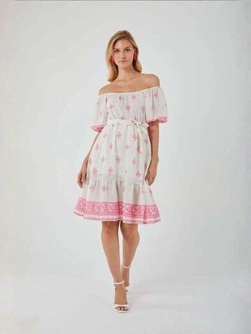 MixRay - Vestido de verão em branco