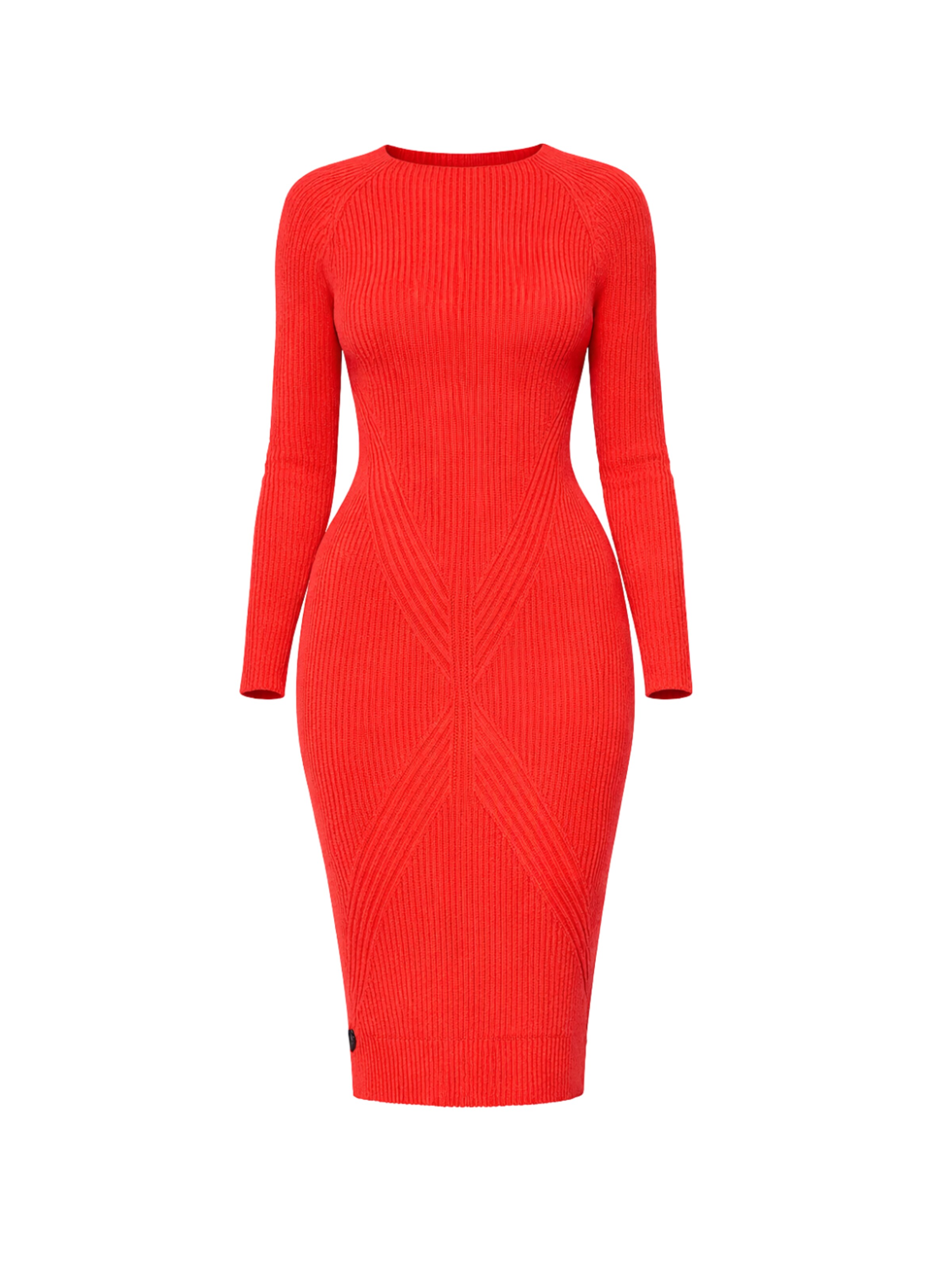 Süel knitwear - Vestido de punto 'Gabi' en rojo: frente
