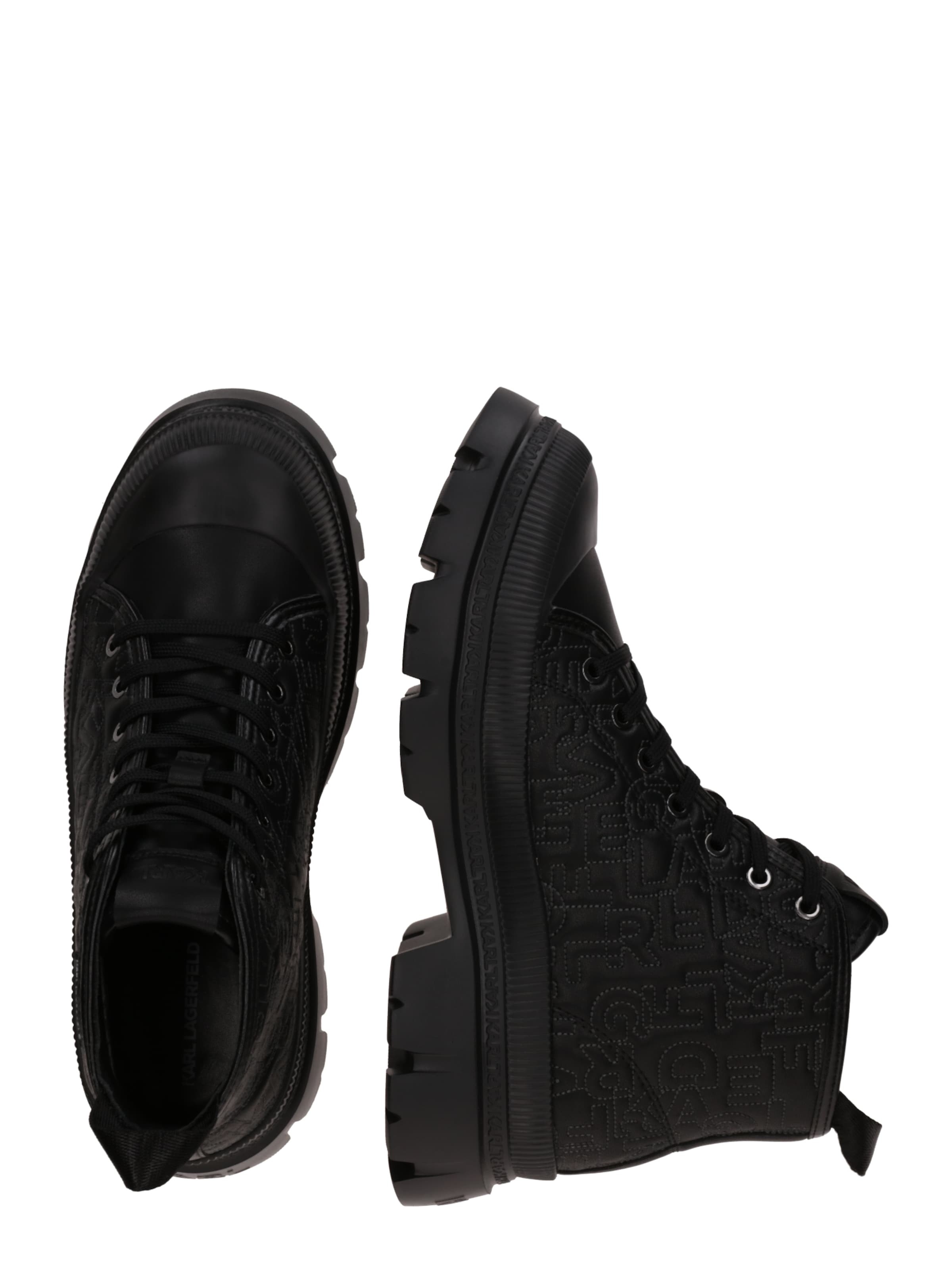 Karl Lagerfeld Ботинки на шнуровке в Черный