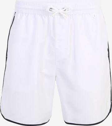 Shorts de bain GUESS en blanc : devant