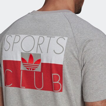 pelēks ADIDAS ORIGINALS T-Krekls 'Sports Club'