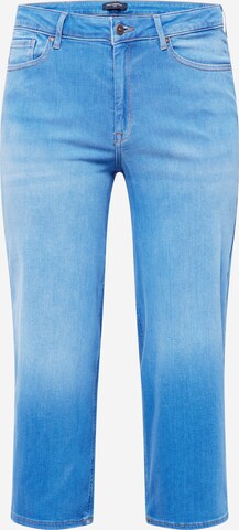 ONLY Carmakoma Flared Jeans 'Adison' in Blauw: voorkant